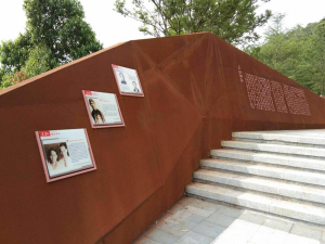 港口镇耐候钢挡土墙